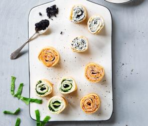 Dreierlei gefüllte Pfannkuchen