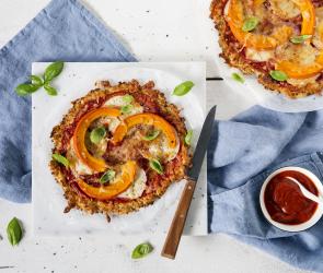 Low-Carb-Pizza mit Kürbis