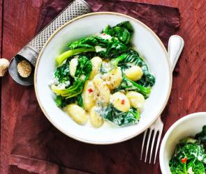 Spinat-Gorgonzola-Gnocchi