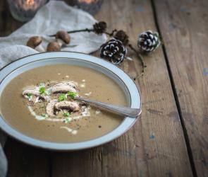 Steinpilzsuppe mit Sahne