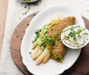 Bärlauchomelett mit Spargel