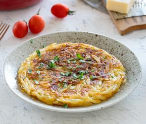 Rösti aus gekochten Kartoffeln