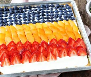 Blechkuchen mit Mascarpone