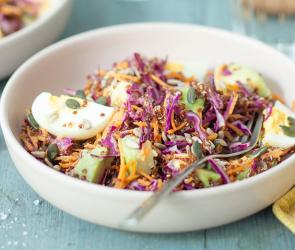 Rotkohl- und Quinoasalat