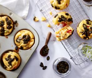 Feta-Kürbiskern-Muffins