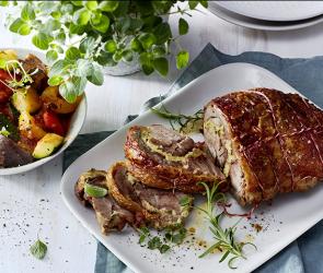 Putenrollbraten mit Ratatouille