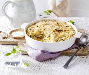 Zucchini-Reis-Auflauf