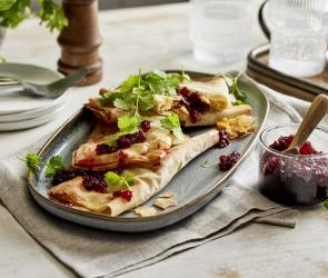 Käse-Cranberry-Päckchen