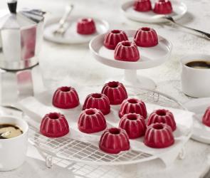 Mini-Himbeereis-Gugelhupfe