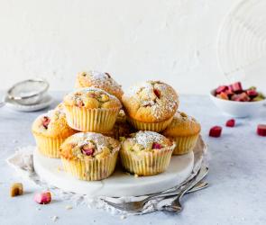 Rhabarber-Muffins