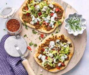 Vegetarische Türkische Pizza (Lahmacun)
