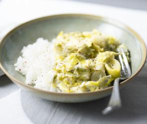 Cremiger Lauch (fondue de poireaux)