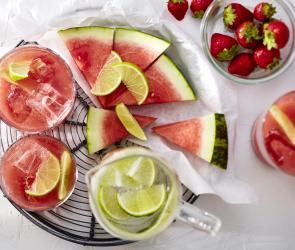 Wassermelonen-Erdbeer-Limonade