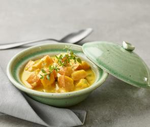 Cremiges Kürbisragout.