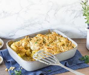 Kartoffel-Blumenkohl-Auflauf mit Knusperkruste