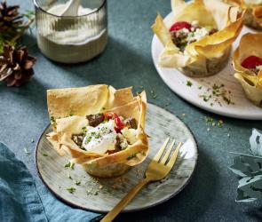 Schnelle Pilzkörbchen