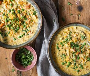 Einfacher Kartoffeleintopf.