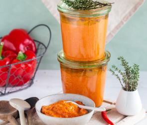 Rotes Pesto mit gegrillter Paprika