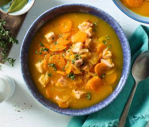 Karotteneintopf mit Kasseler