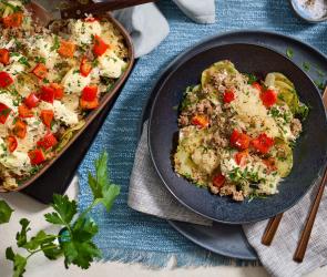 Kartoffel-Sauerkraut-Auflauf mit Hackfleisch