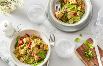 One-Pot-Express-Reis mit Hähnchen