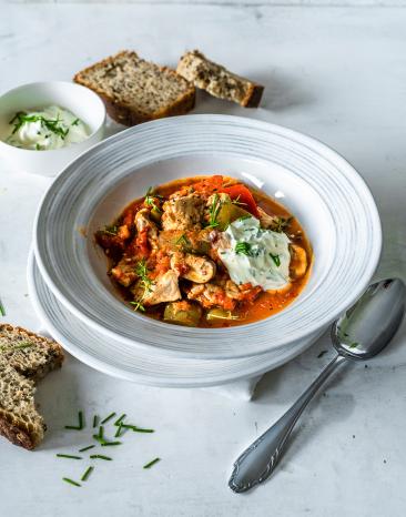 Bunter Schnitzeltopf