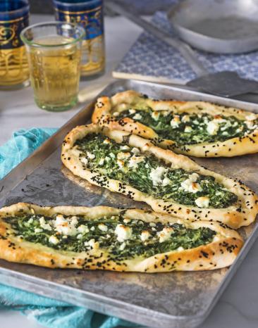 Pide mit Spinatfüllung