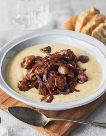 Polenta mit Balsamico-Pilzen