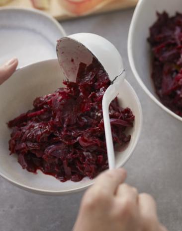 Rotkraut mit Preiselbeeren