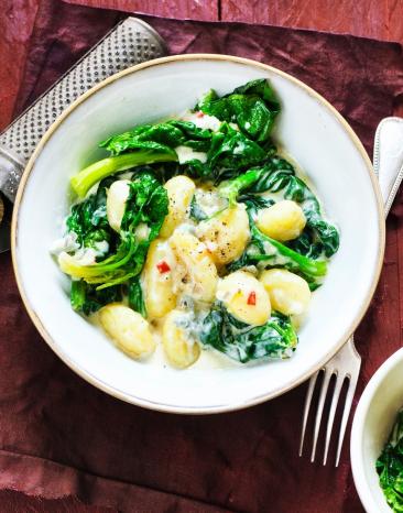 Spinat-Gorgonzola-Gnocchi