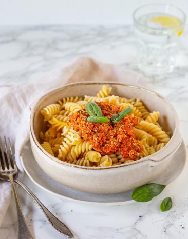 Tofu-Bolognese Tofu-Bolognese