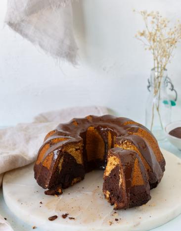 Veganer Marmorkuchen Veganer Marmorkuchen