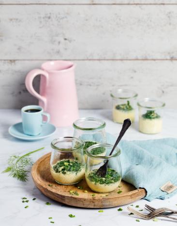 Kräuteromelette aus dem Glas