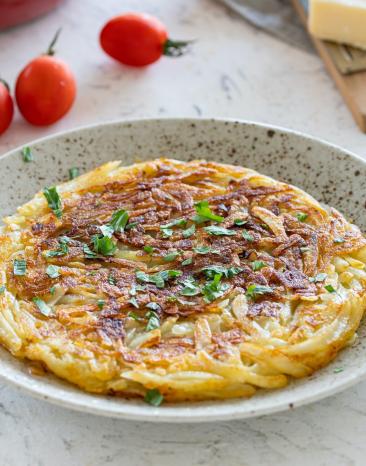 Rösti aus gekochten Kartoffeln Rösti aus gekochten Kartoffeln