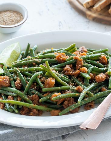 Sommerbohnen mit Misobutter