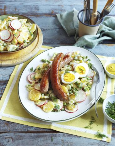 Bratwurst mit Kartoffelsalat