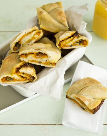 Würzige Hefestriezel mit Kürbis