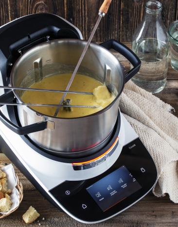 Schweizer Käsefondue im Cookit.