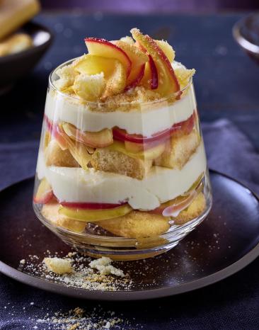 Apfel-Tiramisu im Glas