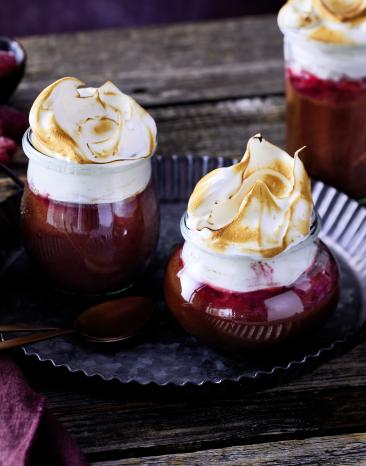 Himbeer-Schoko-Lava-Cake aus dem Glas