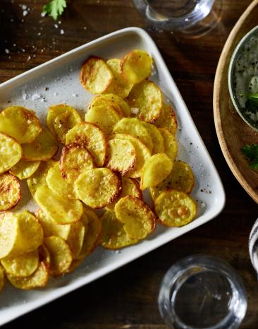 Knusperkartoffeln mit Kräuterquark Knusperkartoffeln mit Kräuterquark