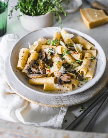 Pasta Funghi mit dem Cookit.