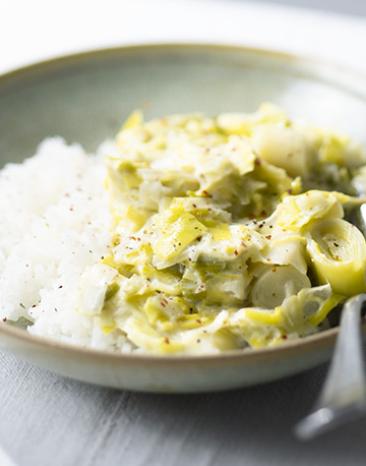 Cremiger Lauch (fondue de poireaux)