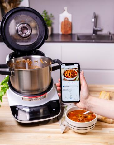 Mit dem Cookit und Home Connect ein leckere Rezepte zubereiten. Mit dem Cookit und Home Connect ein leckere Rezepte zubereiten.