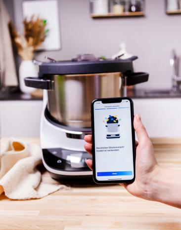 Jetzt ist dein Cookit mit der Home Connect App verbunden. Jetzt ist dein Cookit mit der Home Connect App verbunden.