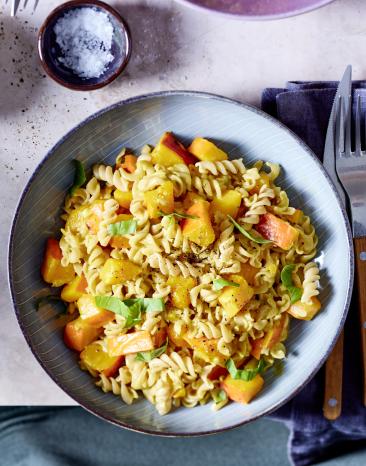 One-Pot-Fusilli mit Kürbis