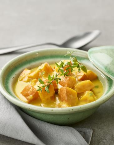 Cremiges Kürbisragout.