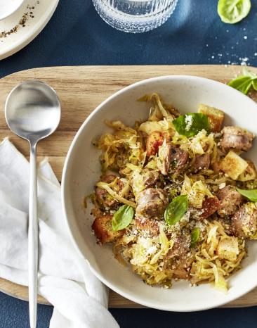 One-Pot Spitzkohl mit Salsiccia
