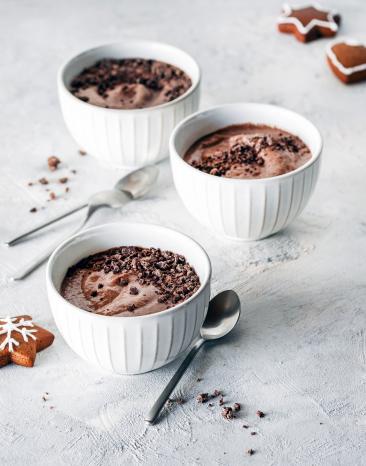 Lebkuchen Mousse in Schalen