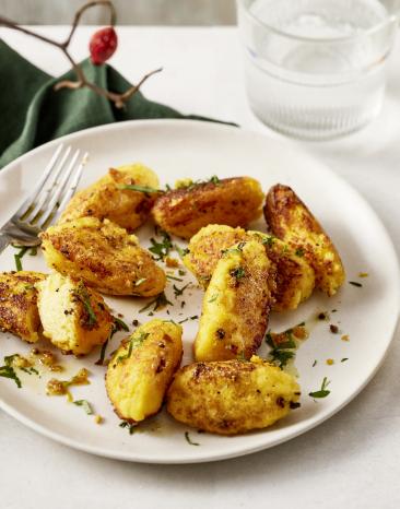 Angebratene Polenta-Nocken